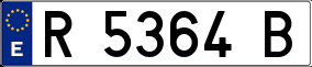 Trailer License Plate